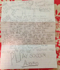 I was able to find half of my fifth grade letter from an old instagram post. 