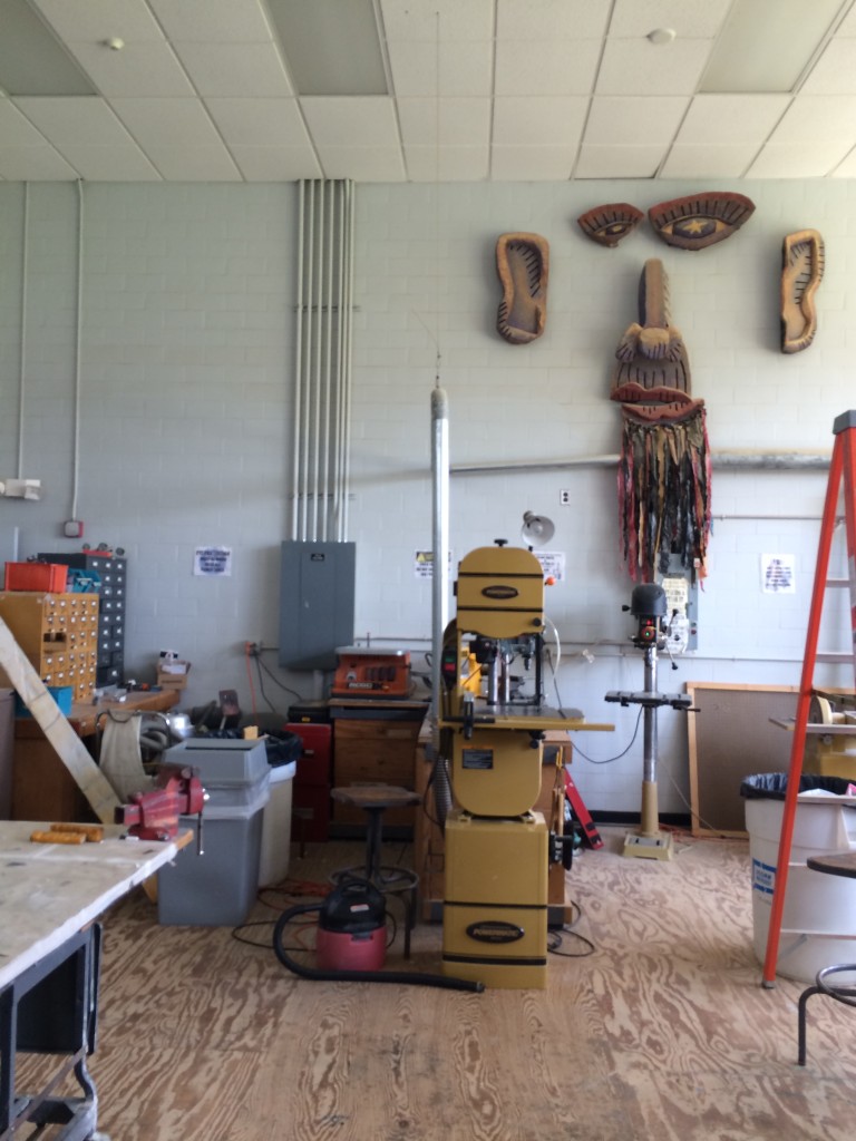 Workshop in the puppet lab. 